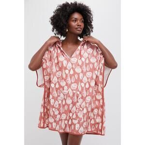 TUCKERNUCK BEACH Tidal Shells Terrycloth Cabana Coverup Size XS/S NWT